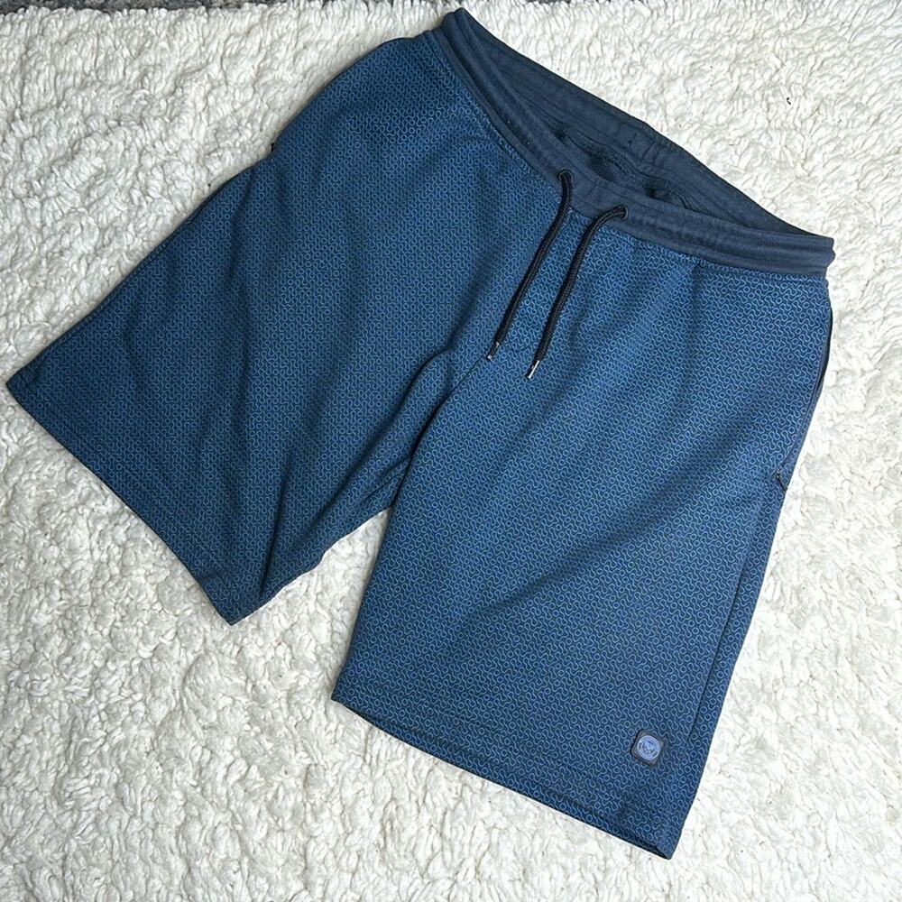 Solly Sport Pickleball Elastic Waist Navy Blue Shorts Athletic Running Sport Y34